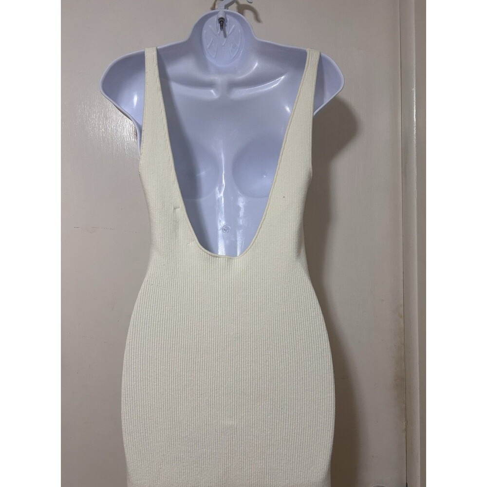 Free People Beach daniela Off White Knit Sleevess Maxi Dress Size Small - Picture 8 of 10